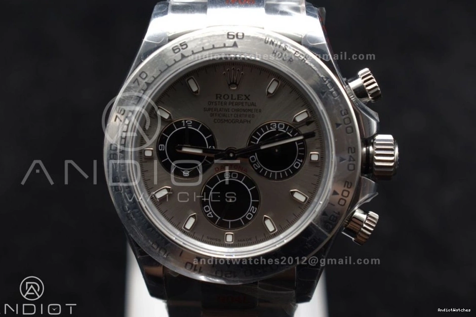 756 QF SS Grey Edition Daytona GoAnywhere Bracelet 1:1 Dial Best SA on 116509 0411